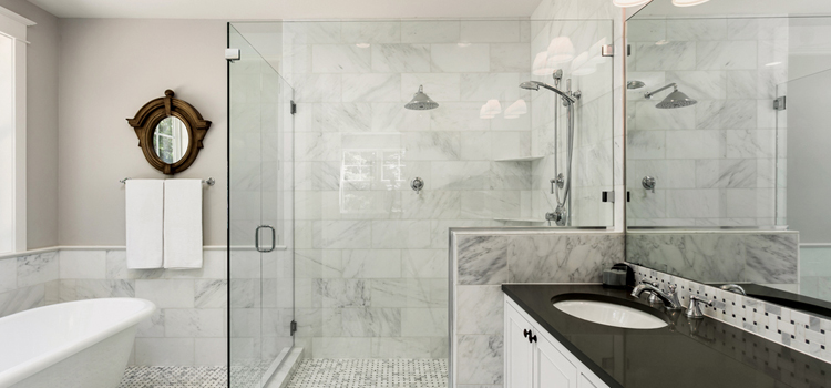 bathroom shower door installation in San Jacinto