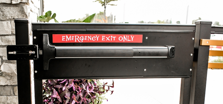emergency push bar installation in San Jacinto